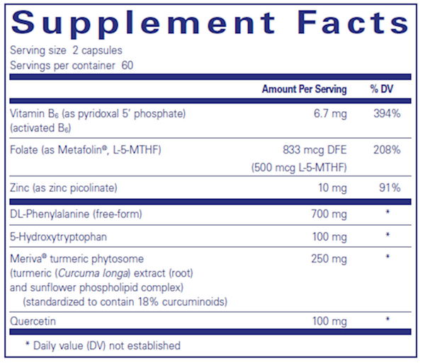 NeuroPure Supplement Facts Label