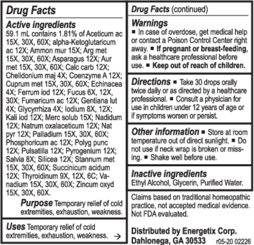 Thyro-Chord Supplement Facts Label