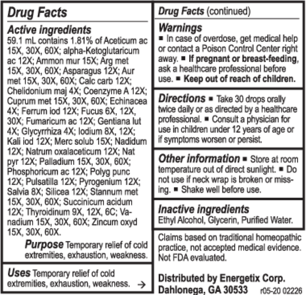Thyro-Chord Supplement Facts Label