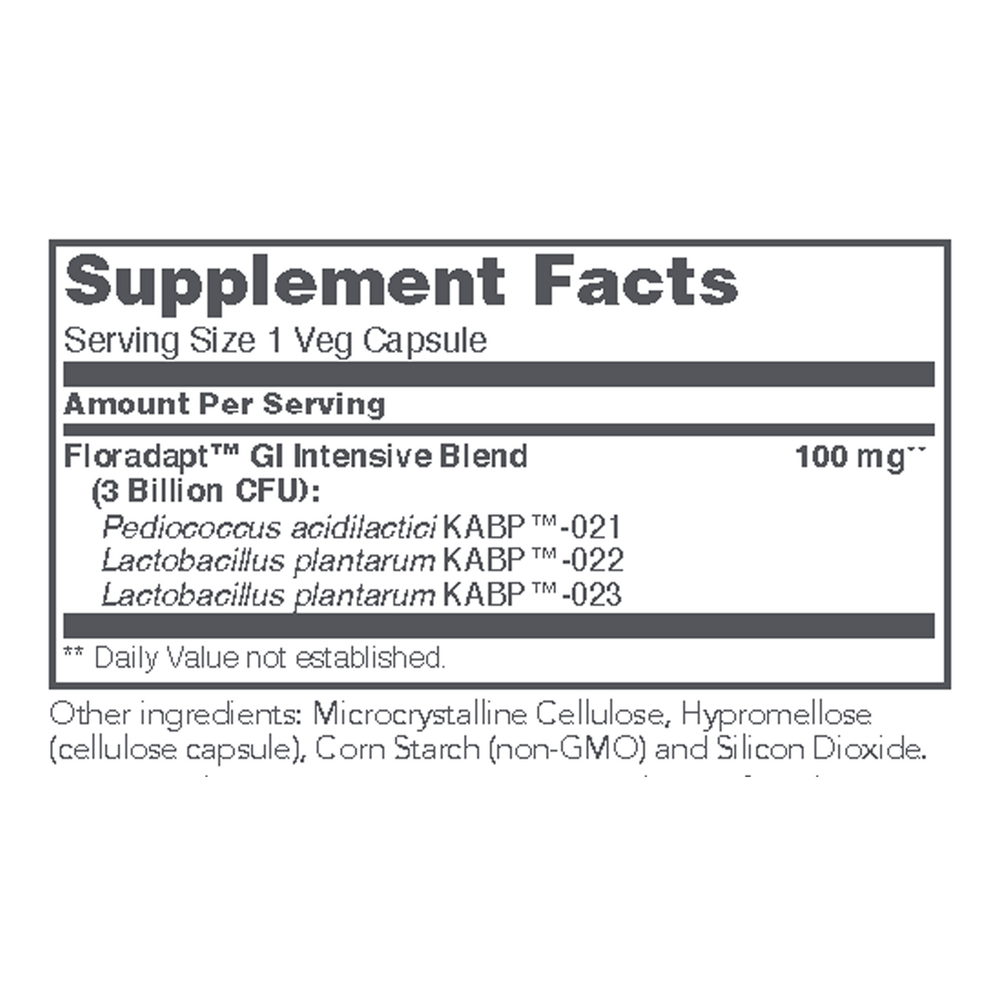 BACKORDER ONLY - Intestinal Biotic Support Supplement Facts Label