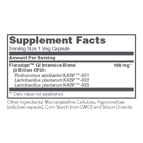 BACKORDER ONLY - Intestinal Biotic Support Supplement Facts Label