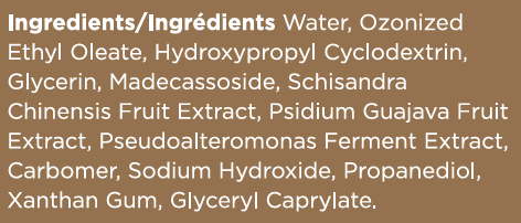 Rescue MD Epidermal Repair Serum Supplement Facts Label