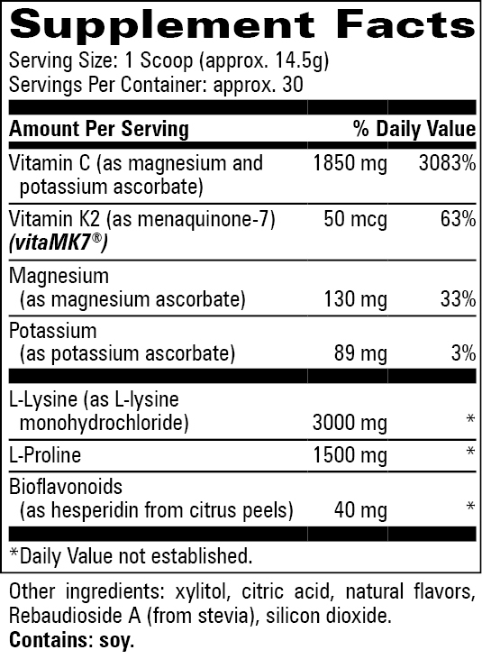 BACKORDER ONLY - Cardio Pro Supplement Facts Label