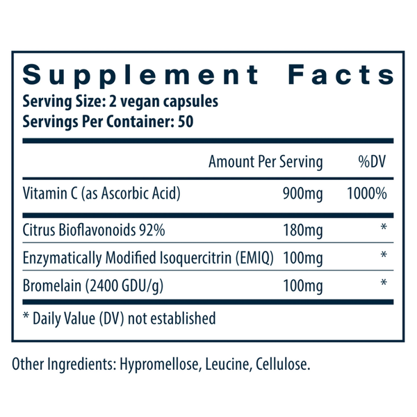 Aller-C Supplement Facts Label