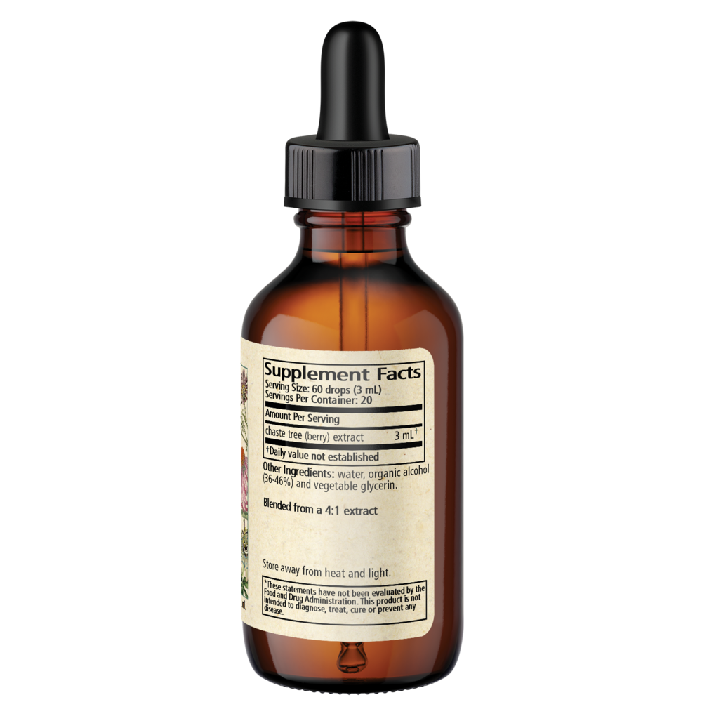Vitex/Chaste Tree Supplement Facts Label