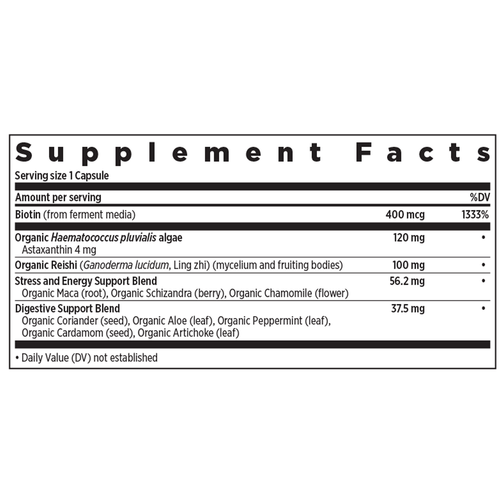 Perfect Hair Skin & Nails Supplement Facts Label