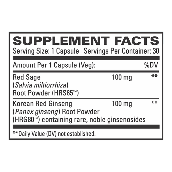 Healthy Circulation Supplement Facts Label