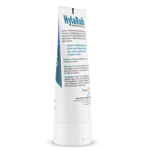 HylaRub Supplement Facts Label