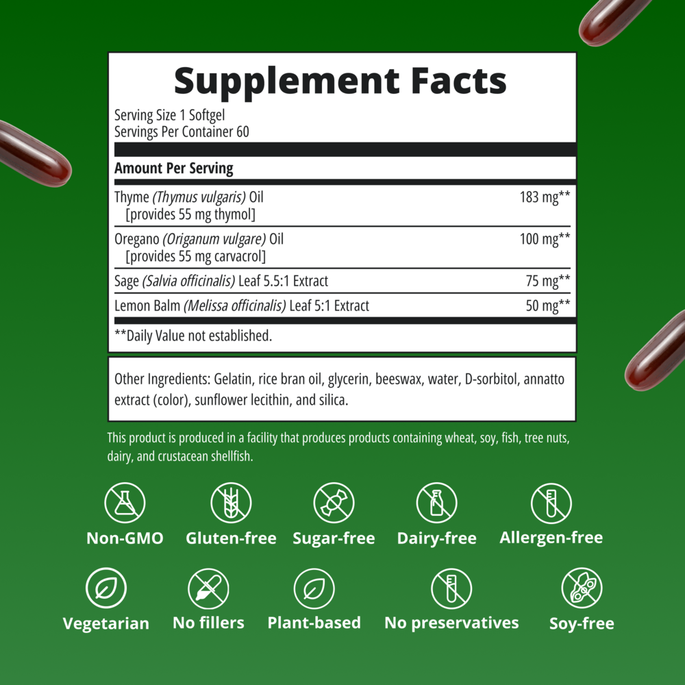 CandiBactin - AR Supplement Facts Label