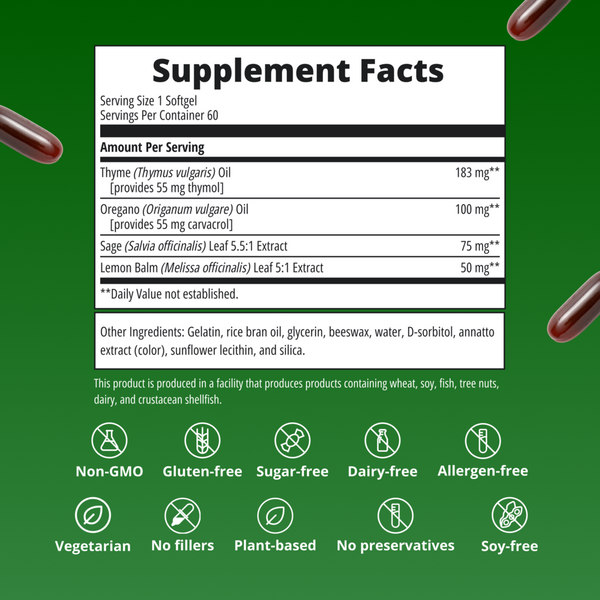 CandiBactin - AR Supplement Facts Label