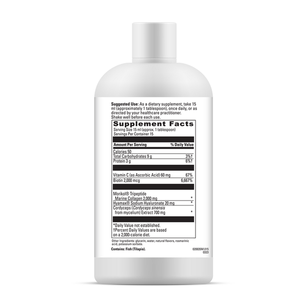 Collagen Flex (Toasted Cinnamon) Supplement Facts Label