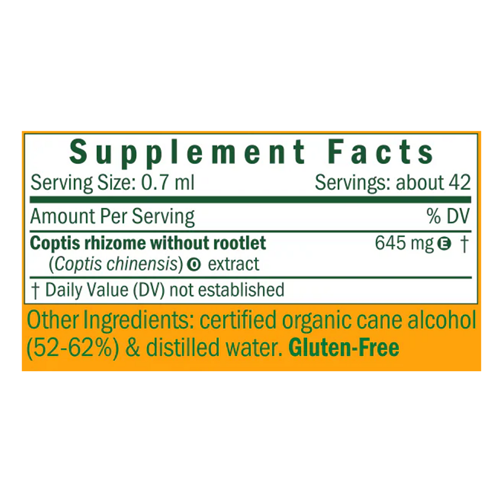 Coptis/Coptis chinensis Supplement Facts Label