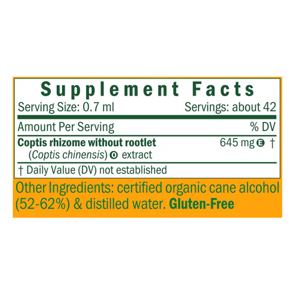 Coptis/Coptis chinensis Supplement Facts Label