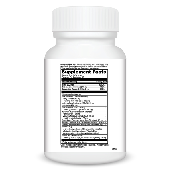 Hair Effects Supplement Facts Label