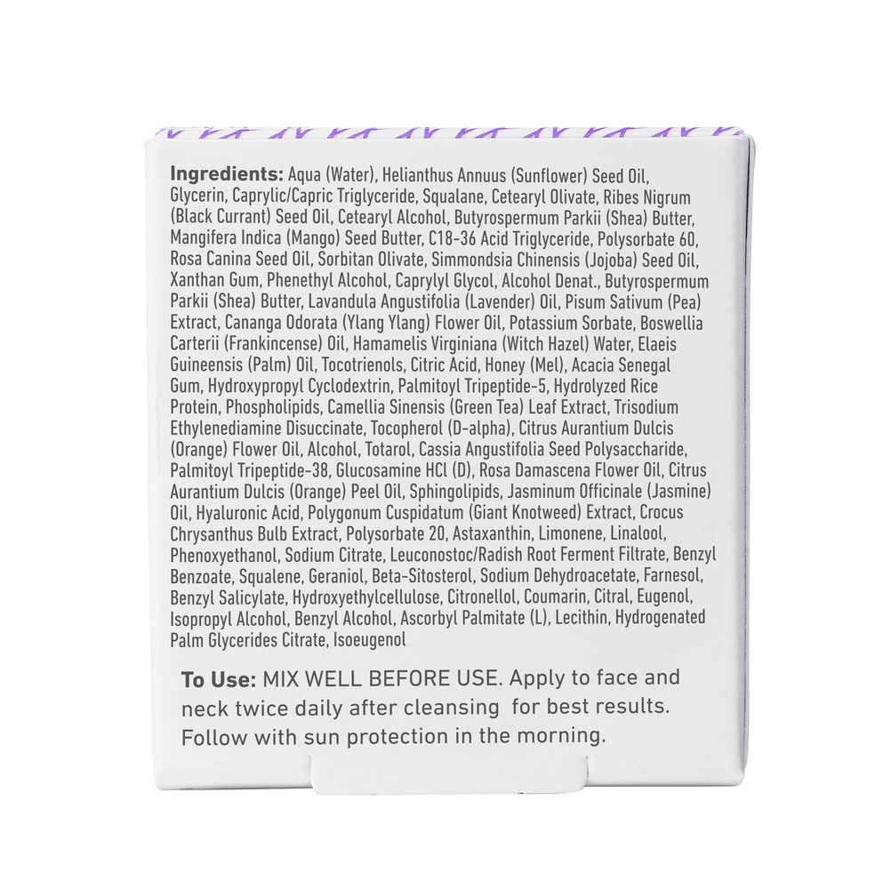Supreme Polypeptide Cream Supplement Facts Label