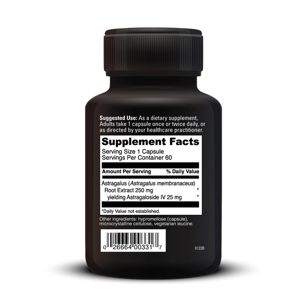 Telomere Benefits Supplement Facts Label