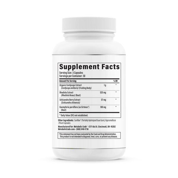 Adpt-CNS Supplement Facts Label