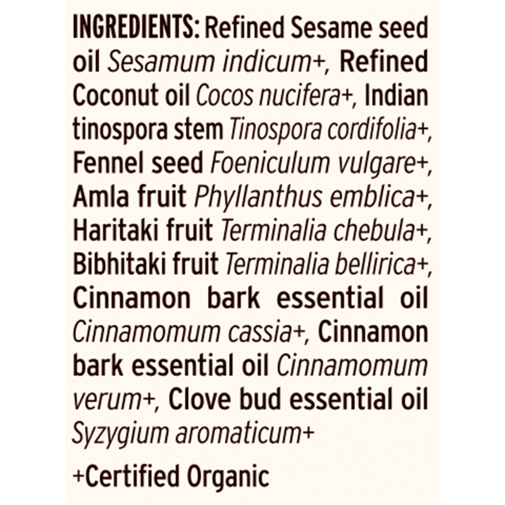 Daily Swish Oil Pulling Organic Supplement Facts Label