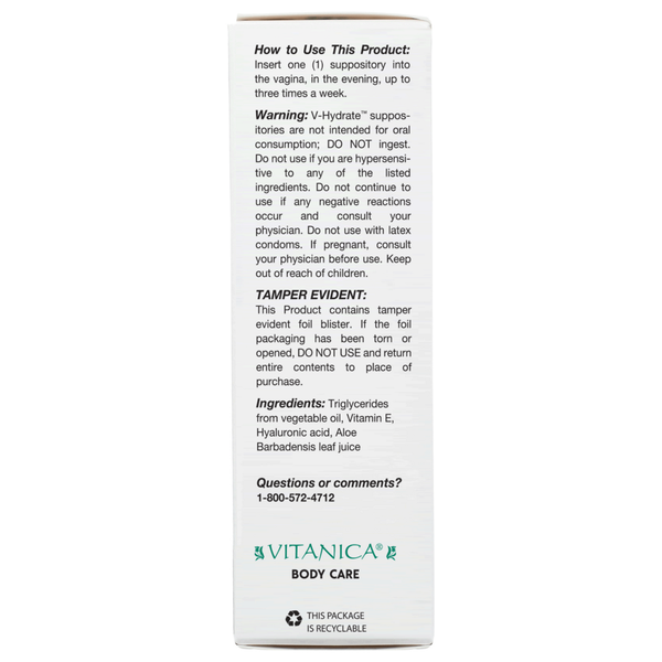 V-Hydrate Supplement Facts Label