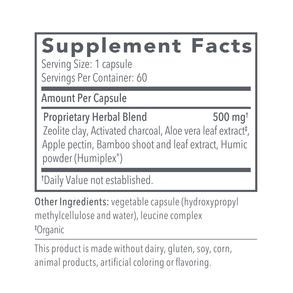 G.I. Detox™ + Supplement Facts Label