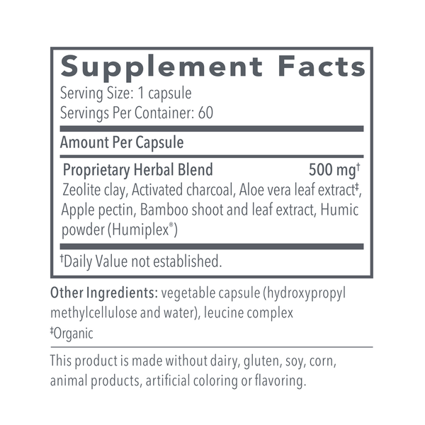G.I. Detox™ + Supplement Facts Label