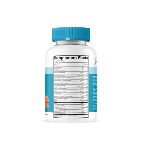 Teen Guy Plus Multi & Omegas Supplement Facts Label
