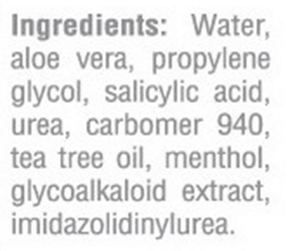 SunSpot ES Supplement Facts Label