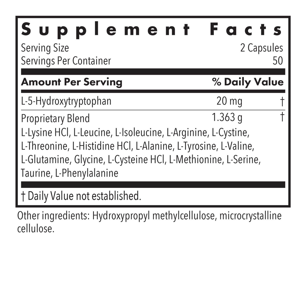 Free Aminos Supplement Facts Label