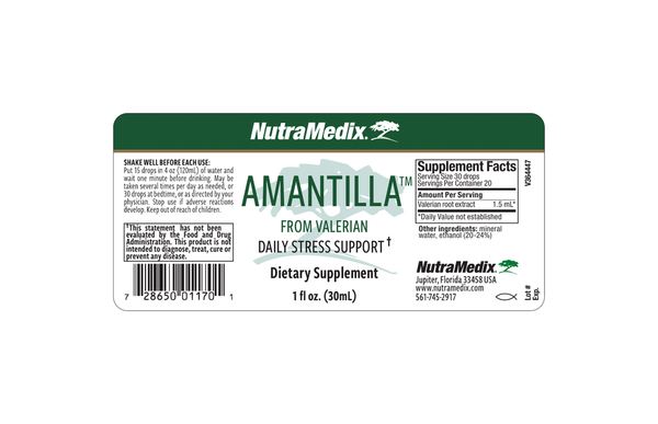 Amantilla Supplement Facts Label