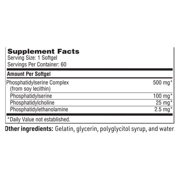 SeraBella Plus Supplement Facts Label
