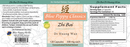 Supplement label — Zhi Bai Di Huang Wan