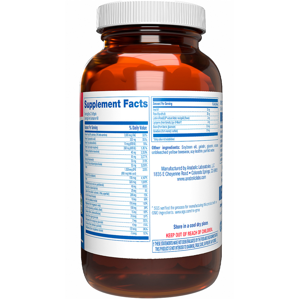 Aved-Multi Softgel Supplement Facts Label