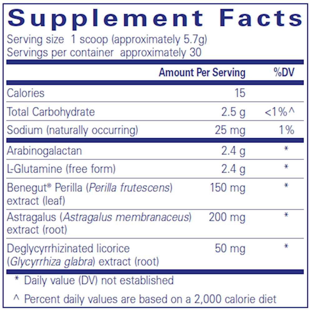 BACKORDER ONLY - EpiIntegrity powder Supplement Facts Label