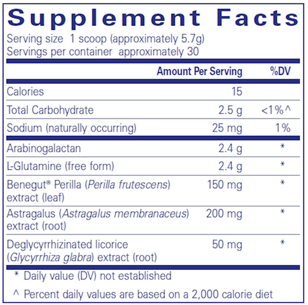 BACKORDER ONLY - EpiIntegrity powder Supplement Facts Label
