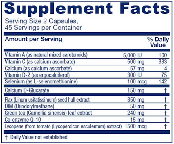 BACKORDER ONLY - BreastBlend Supplement Facts Label