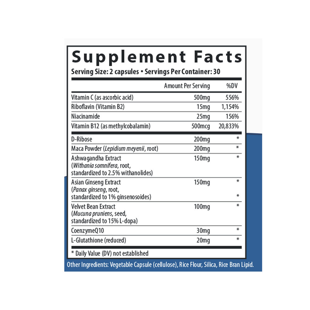 CountBoost - Male Fertility Supplement Supplement Facts Label