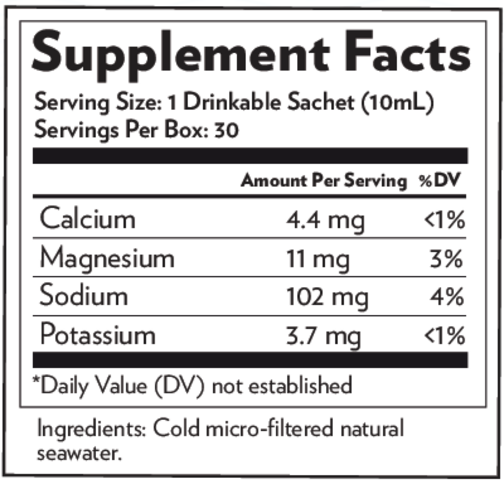 QuintEssential® 3.3 Supplement Facts Label