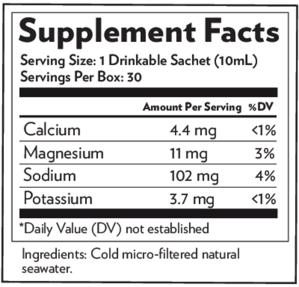 QuintEssential® 3.3 Supplement Facts Label