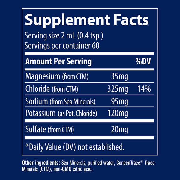 Liquid NO! Muscle Cramps Supplement Facts Label
