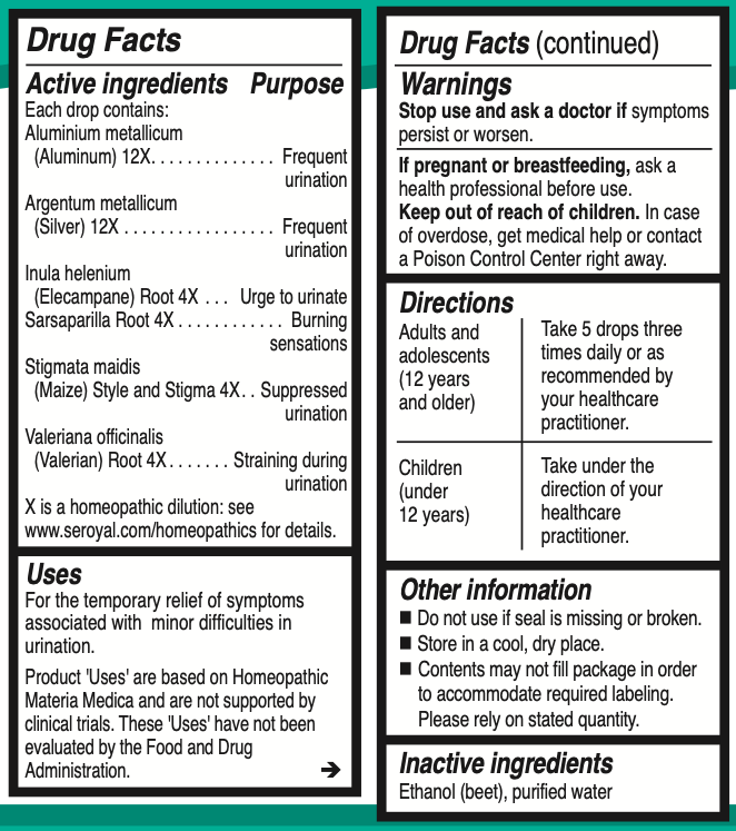 Unda #38 Supplement Facts Label