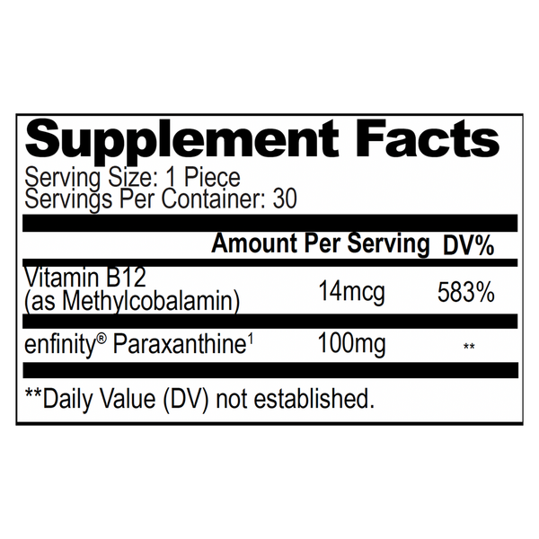Focus Bites Supplement Facts Label