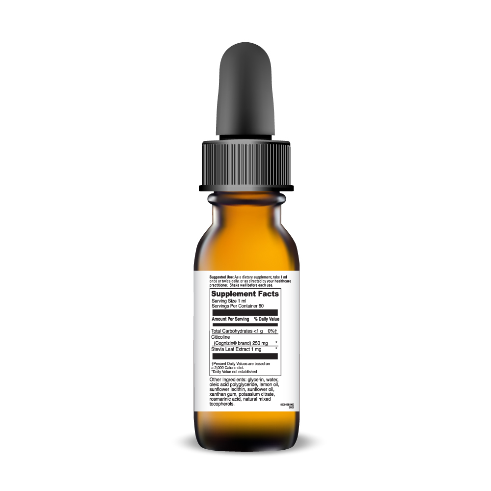 Liposomal Citicoline Supplement Facts Label