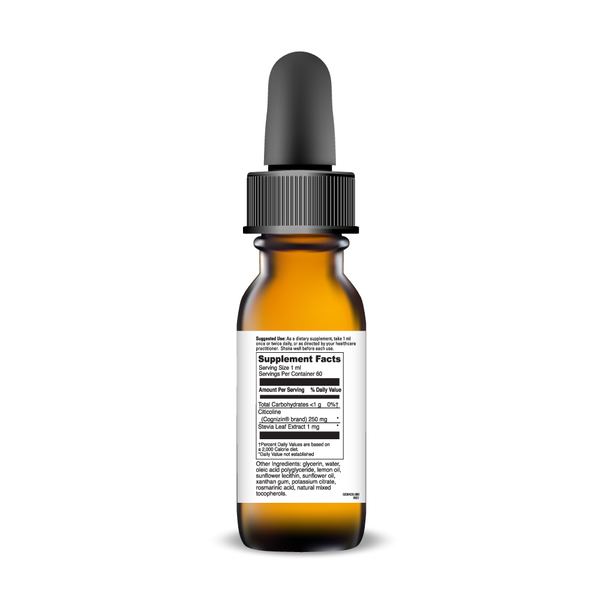 Liposomal Citicoline Supplement Facts Label