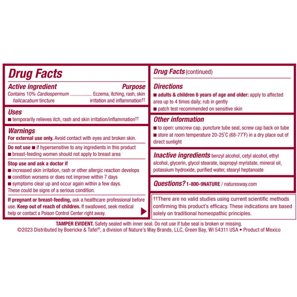 Florasone Cream Supplement Facts Label