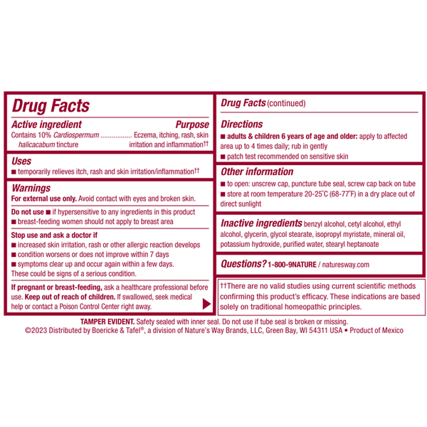 Florasone Cream Supplement Facts Label
