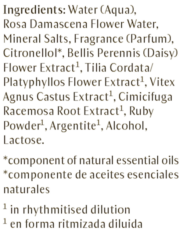 Intensive Treat Menopausal Supplement Facts Label