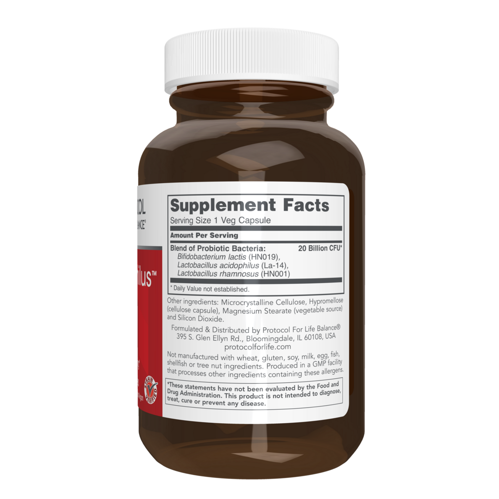 ProtoDophilus Woman 20 Billion Supplement Facts Label