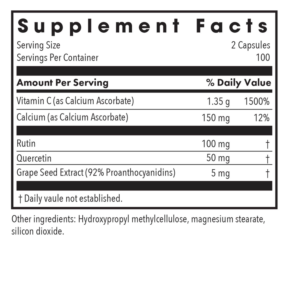 Esterol Ester-C® Supplement Facts Label