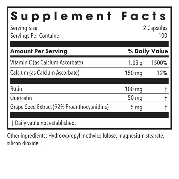 Esterol Ester-C® Supplement Facts Label
