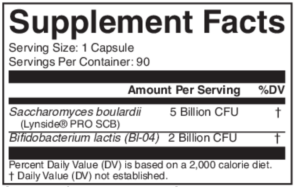 SBC Supplement Facts Label